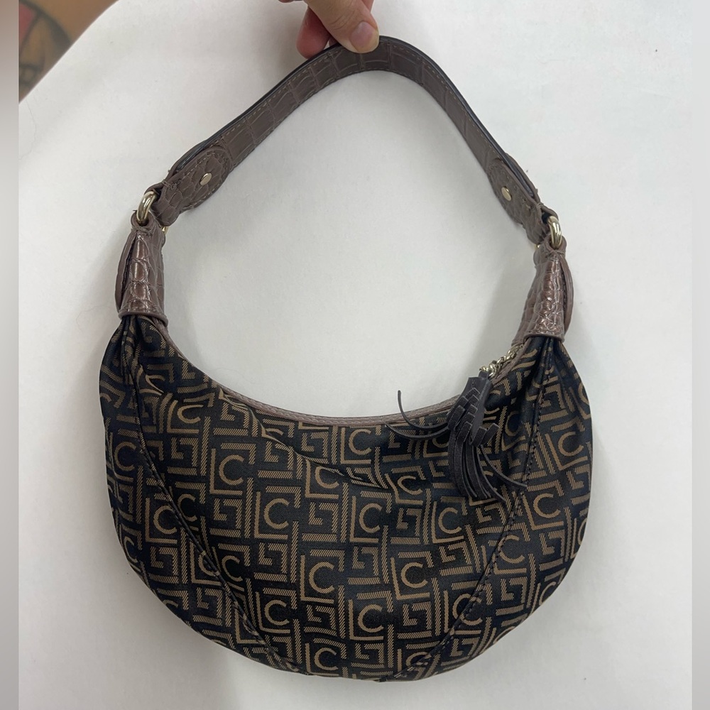 Y2k vintage Liz Claiborne Stylish Brown Patterned Women's Bag